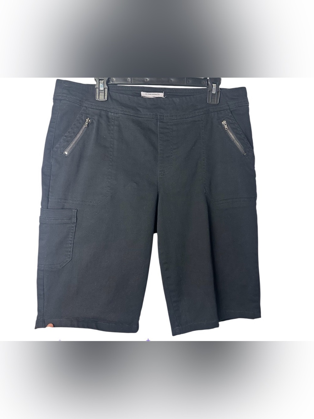 Westbound Black Men's Cargo Knit Shorts with Zip Pockets